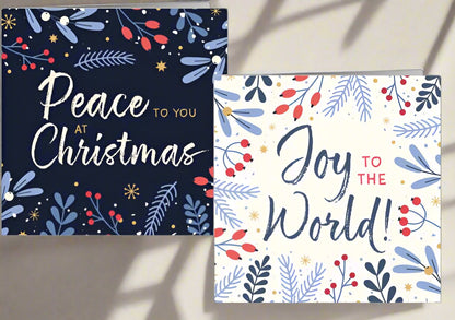 Peace & Joy Christmas Card Pack (6 cards)