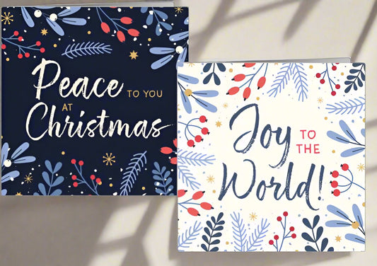 Peace & Joy Christmas Card Pack (6 cards)